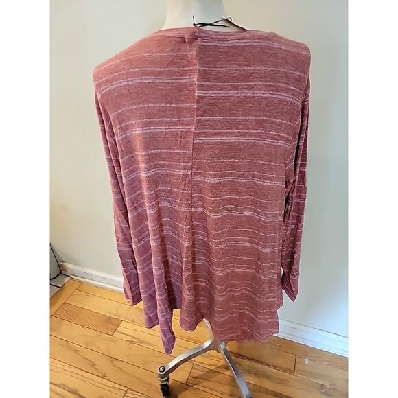 Women's Green Envelope Super Soft Pink Lightweight Sweater Size 3X - Picture 6 of 8